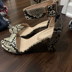 Snakeskin heels